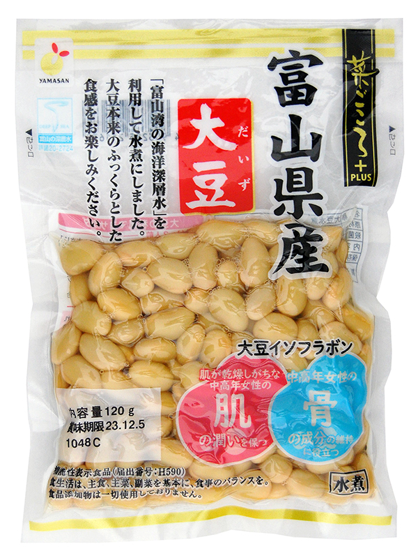 菜ごころPLUS　富山県産大豆　120g