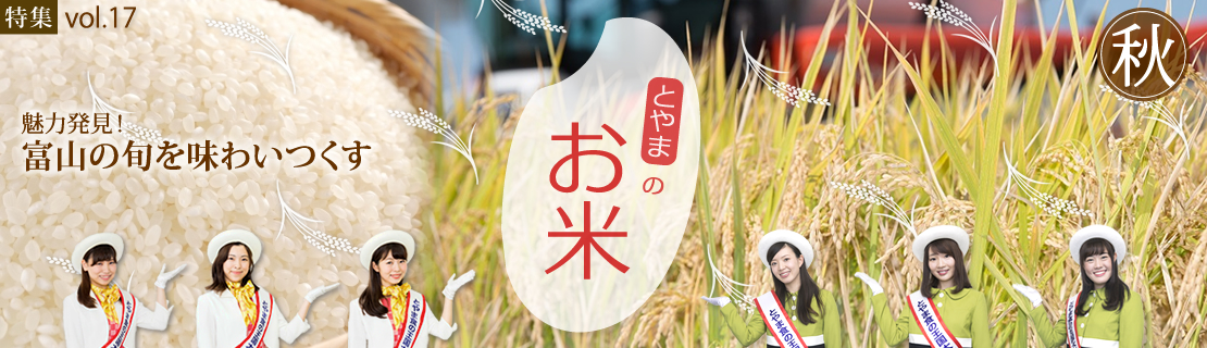 特集vol.17 とやまのお米特集