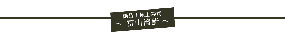 絶品!極上寿司 富山湾鮨