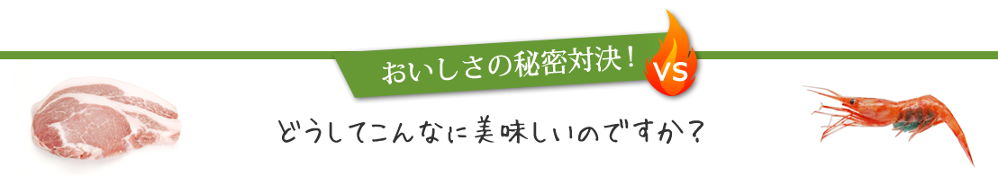 おいしさの秘密対決!