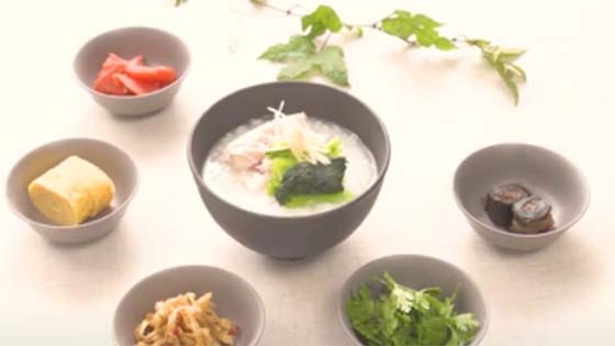 【富富富で作る】茹で鶏とさっぱり生姜のおかゆ